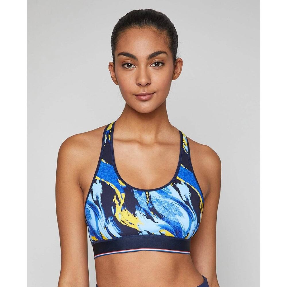 FOURLAPS Circuit Sports Bra Size S Nylon Blend Stretch Racerback Running YYoga